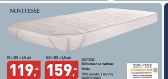 ALDI Ochraniacz na materac 160 x 200 2.5 cm novitesse oferta