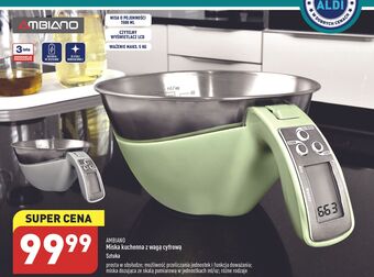 ALDI Miska kuchenna z wagą cyfrową ambiano oferta