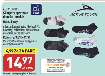 ALDI Skarpety sportowe damskie 35-38 active touch oferta