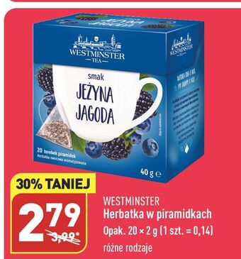 ALDI Herbata jeżyna jagoda westminster oferta