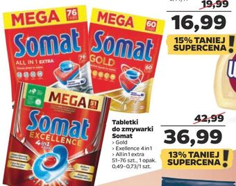 Netto Tabletki do zmywarki regular somat excellence 4in1 oferta
