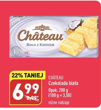 ALDI Czekolada biała z kokosem chateau oferta