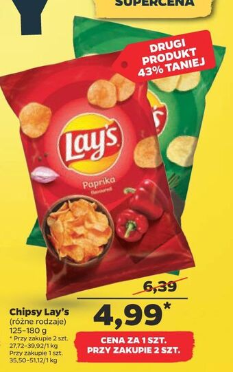 Netto Chipsy papryka lay's oferta