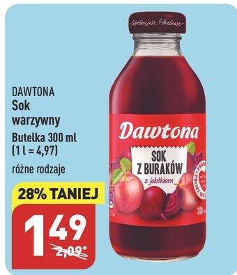 ALDI Sok z buraków jabłkiem dawtona oferta