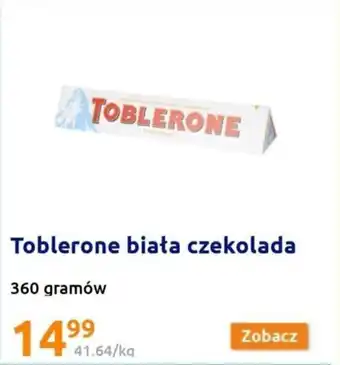 Action Toblerone biała czekolada 360g oferta