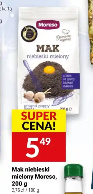 Twój Market Moreso Mak niebieski mielony, 200g oferta