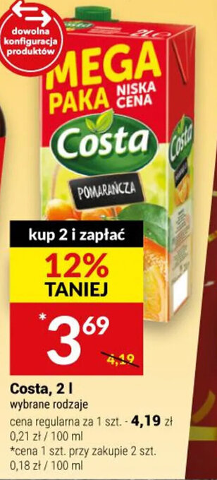 Twój Market Costa 2l oferta