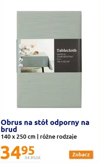 Action Obrus na stół odporny na brud 140x250cm różne rodzaje oferta