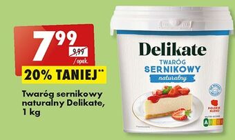 Biedronka Twaróg sernikowy naturalny delikate oferta