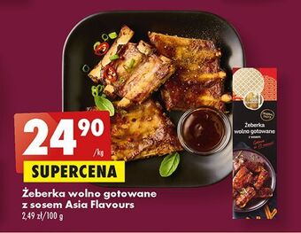 Biedronka Żeberka wolno gotowane z sosem asia flavours oferta
