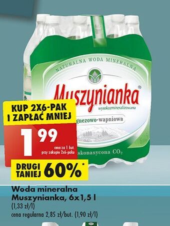 Biedronka Woda gazowana muszynianka oferta