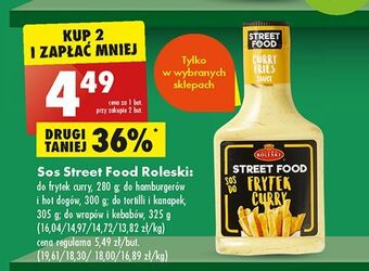 Biedronka Sos do wrapów i kebabów roleski street food oferta
