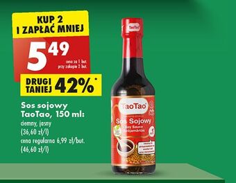 Biedronka Sos sojowy ciemny tao oferta