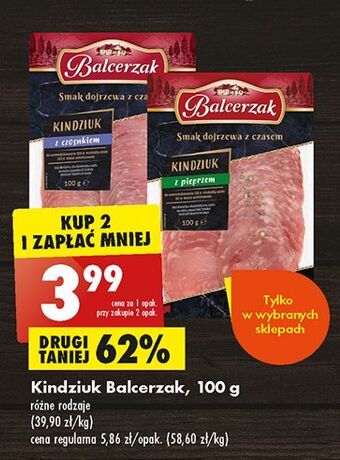 Biedronka Kindziuk z pieprzem balcerzak oferta