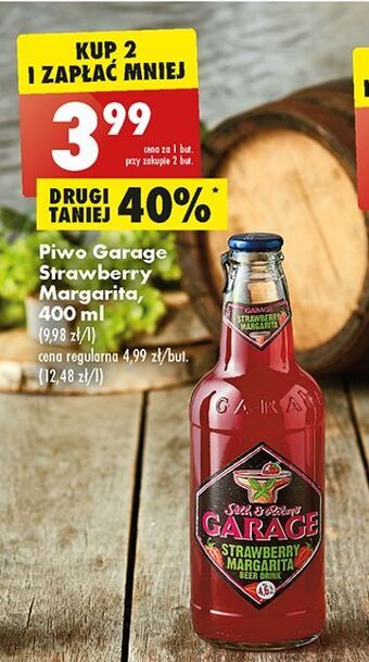Biedronka Piwo garage strawberry margarita oferta