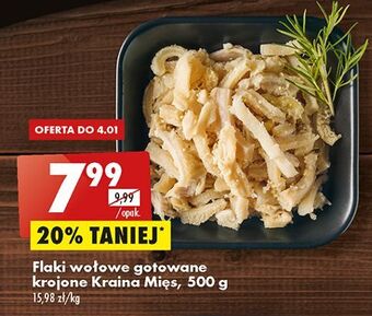 Biedronka Flaki wołowe gotowane krojone kraina mięsa oferta