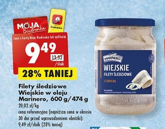 Biedronka Filety śledziowe wiejskie w oleju marinero oferta