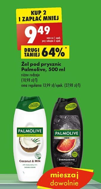Biedronka Żel pod prysznic kokos palmolive naturals oferta