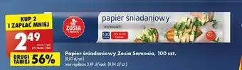 Biedronka Papier śniadaniowy zosia samosia oferta