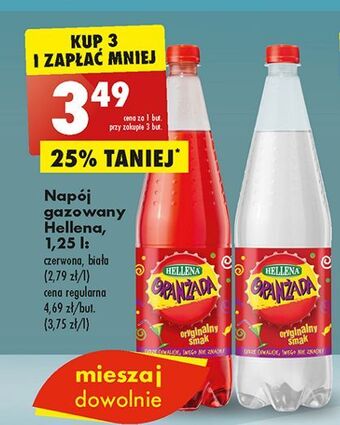 Biedronka Oranżada czerwona hellena oferta