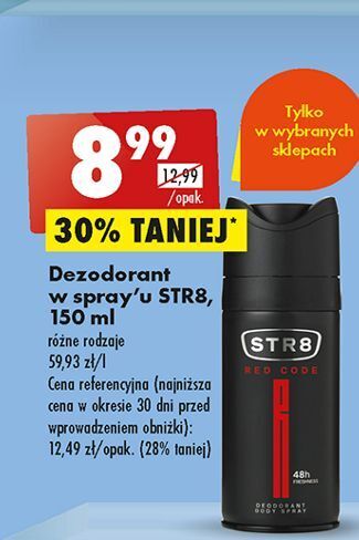 Biedronka Dezodorant str8 red code oferta