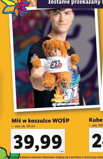 Lidl Miś w koszulce WOŚP wys, ok. 20cm oferta
