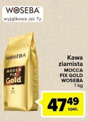 Carrefour Woseba Kawa ziarnista Mocca Fix Gold 1kg oferta