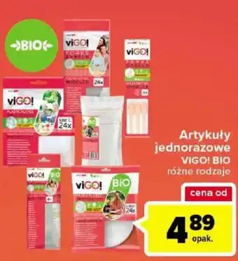 Carrefour Vigo! Bio Artykuły jednorazowe różne rodzaje oferta