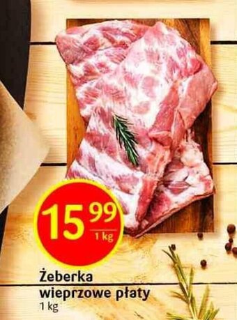 Delikatesy Centrum Żeberka wieprzowe płaty 1kg oferta