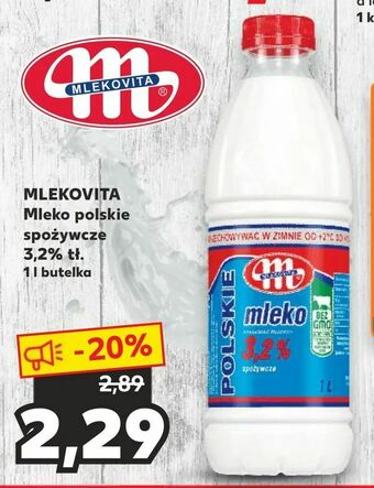 Kaufland MLEKOVITA Mleko polskie spożywcze 3,2% tł oferta