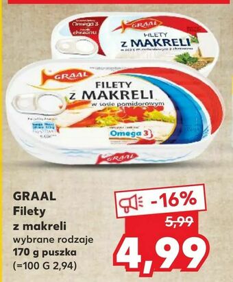 Kaufland GRAAL Filety z makreli oferta