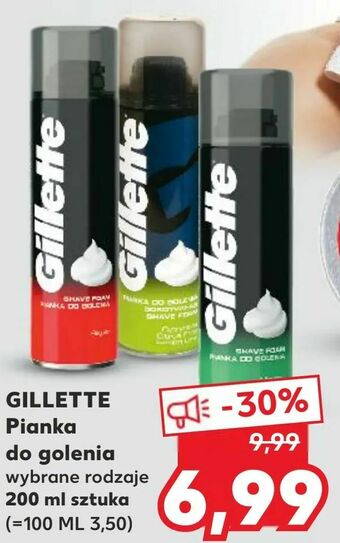 Kaufland GILLETTE Pianka do golenia oferta