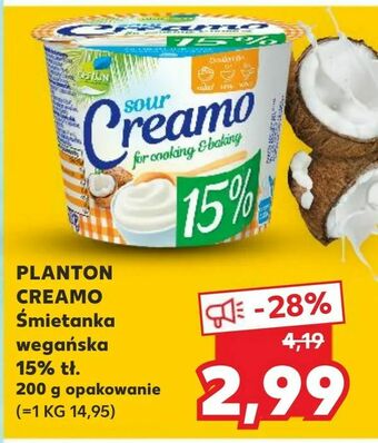 Kaufland PLANTON CREAMO Śmietanka wegańska 15% tł oferta