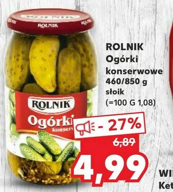 Kaufland ROLNIK Ogórki konserwowe oferta