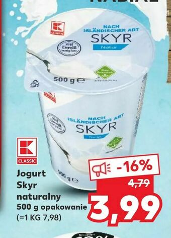 Kaufland Jogurt Skyr naturalny oferta