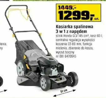 OBI Kosiarka spalinowa 3 w 1 z napędem oferta