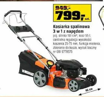 OBI Kosiarka spalinowa 3 w 1 z napędem oferta