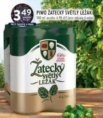 Stokrotka Žatecký světlý ležák piwo 500ml oferta