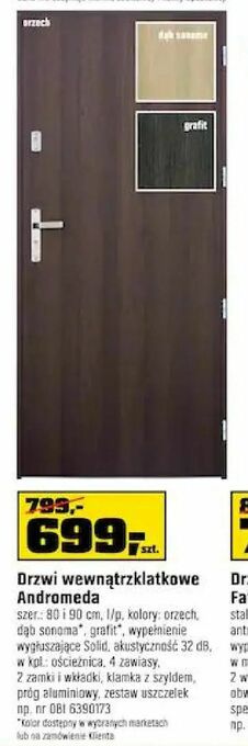 OBI Drzwi wewnątrzklatkowe Andromeda oferta