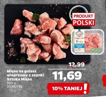 Netto Mięso na gulasz wieprzowy z szynki sztuka mięsa netto oferta