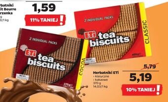 Netto Herbatniki eti tea biscuits oferta