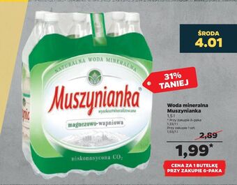 Netto Woda niskonasycona muszynianka oferta