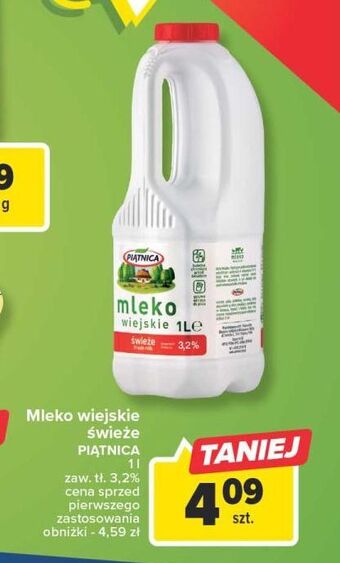 Carrefour Market Mleko wiejskie 3.2% piątnica oferta
