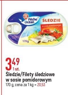 E.Leclerc Filety śledziowe w sosie pomidorowym wiodąca marka peche ocean oferta