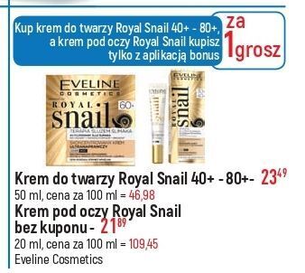 E.Leclerc Krem do twarzy ultranaprawczy 60+ eveline royal snail oferta