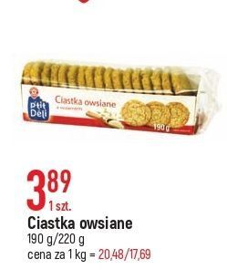 E.Leclerc Ciastka owsiane z sezamem wiodąca marka p'tit deli oferta
