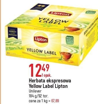E.Leclerc Herbata lipton yellow label tea oferta