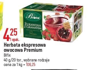 E.Leclerc Herbatka owocowa żurawina z granatem bifix premium oferta