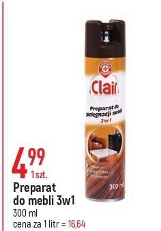 E.Leclerc Spray do pielęgnacji mebli wiodąca marka clair oferta