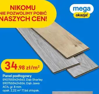 Castorama Panel podłogowy Dąb Sharley, Dąb Jawa AC4, gr. 8mm oferta